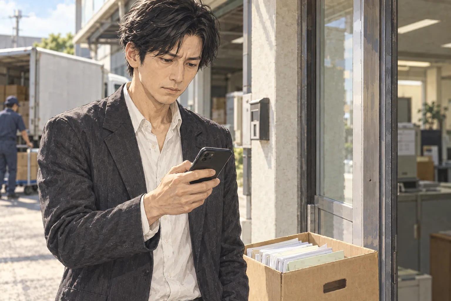 現場で自分の承認文を読み返した航が、水原へ報告する通話ボタンを押す。
